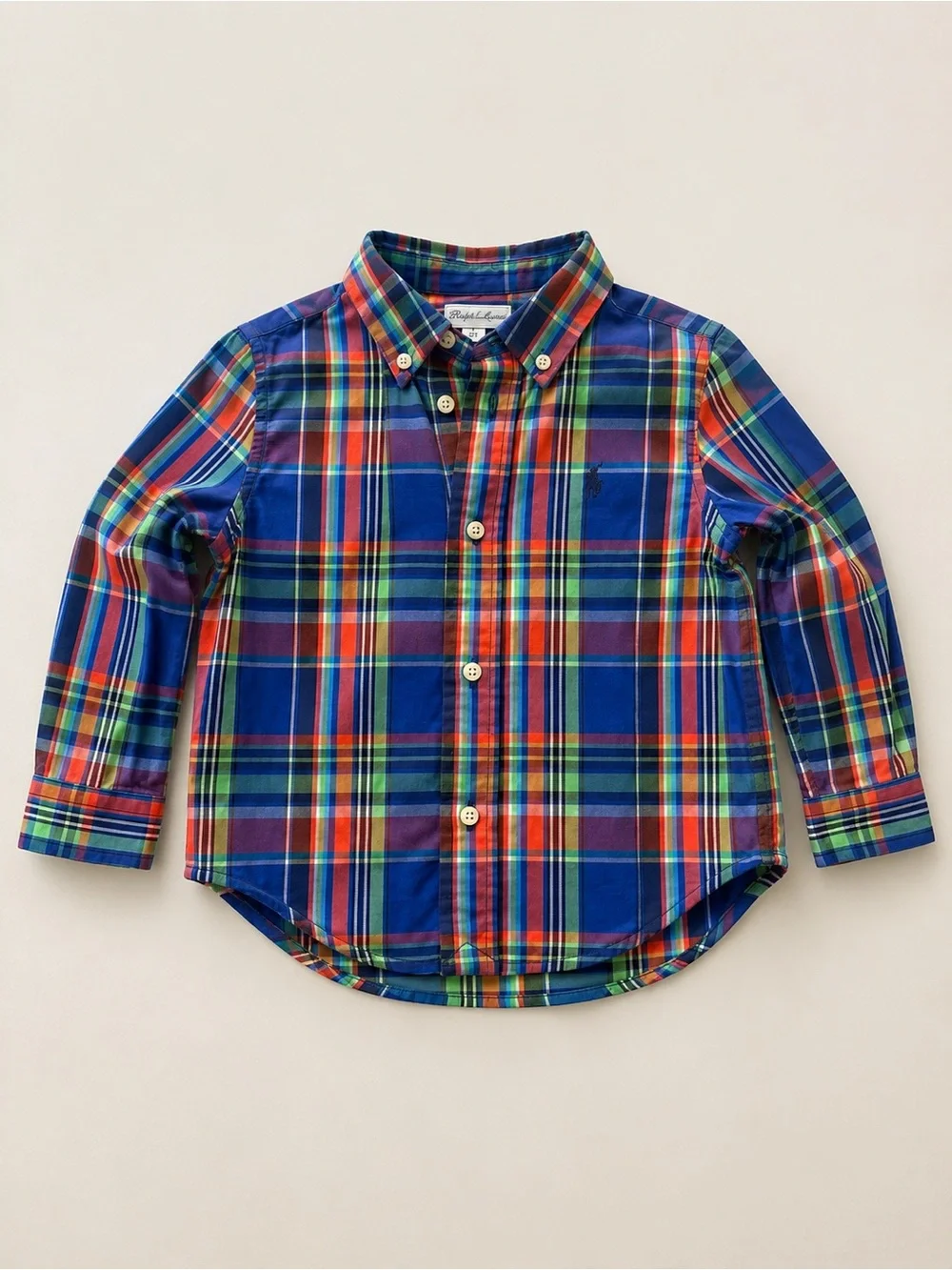 Ralph Lauren Multi-Color Plaid Button-Down Shirt
